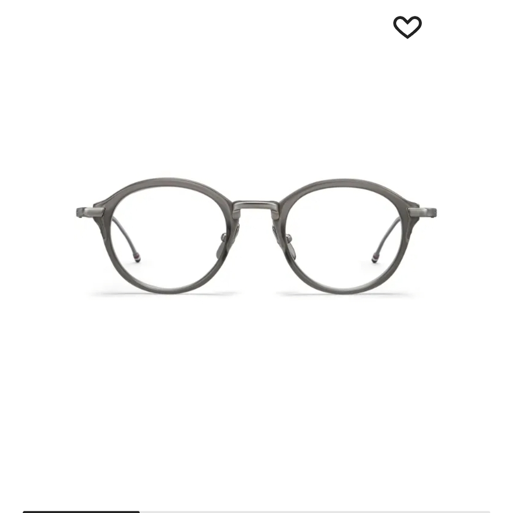 Thom Browne Gray Round Glasses